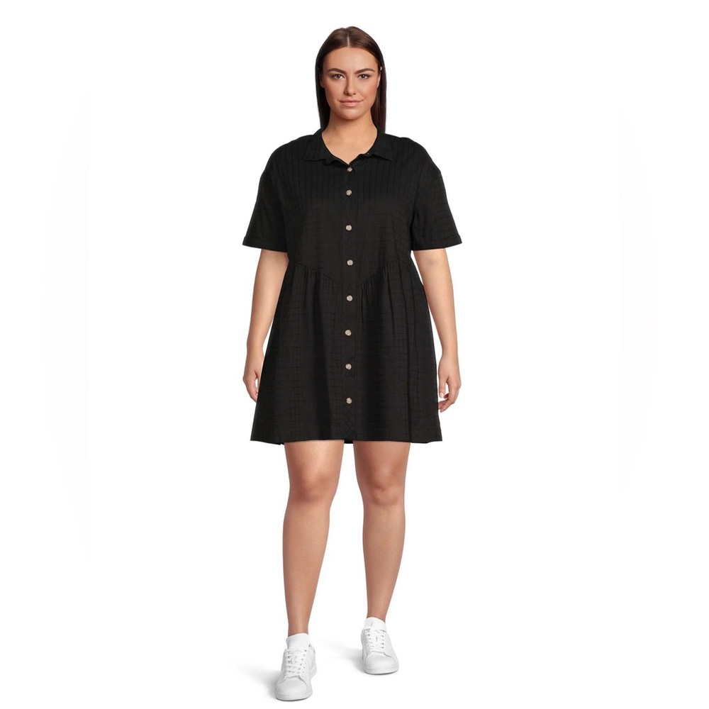 Black Button-Down Dress